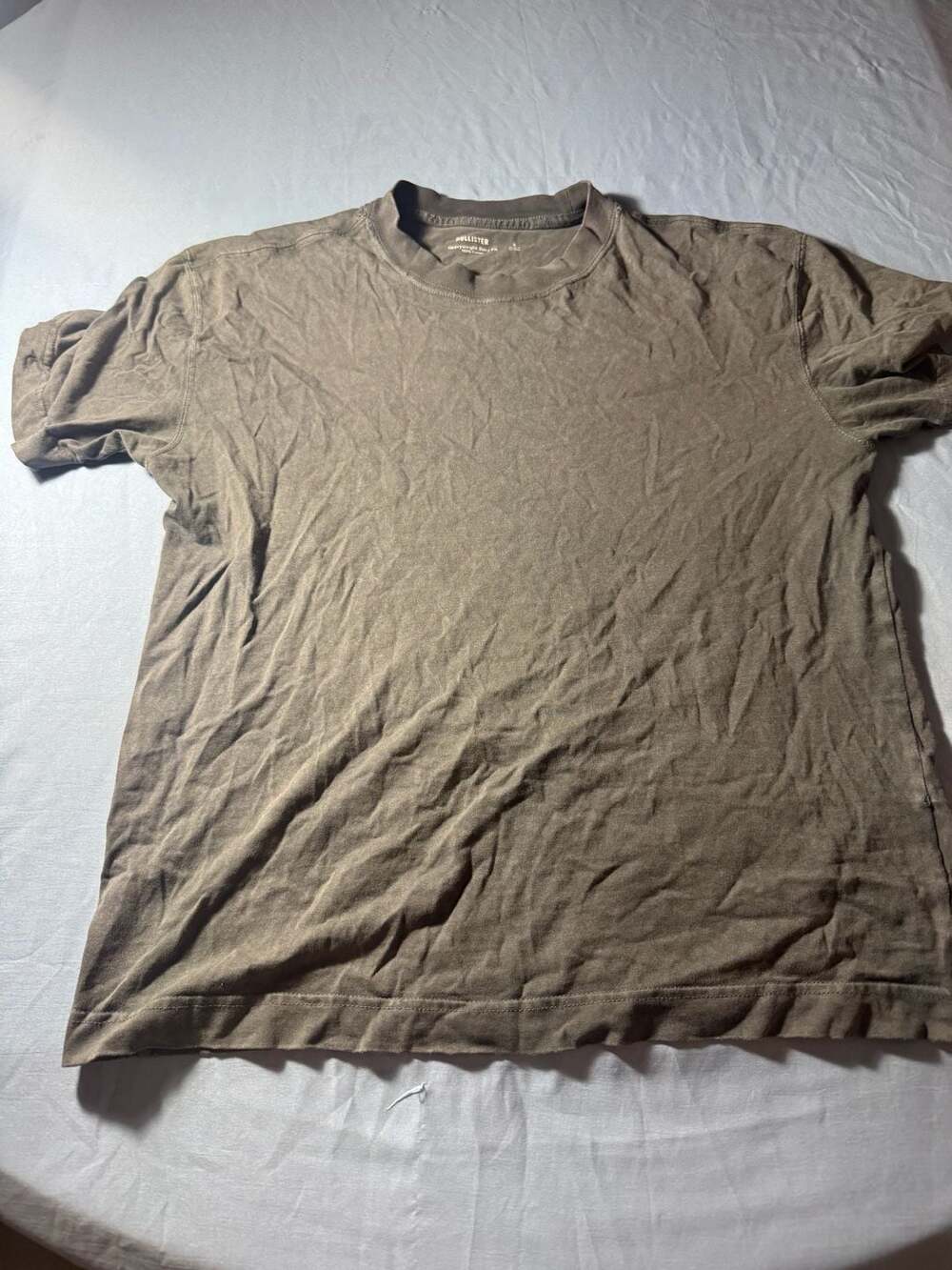 Hollister Heavyweight Boxy Fit Gray T-Shirt Size S